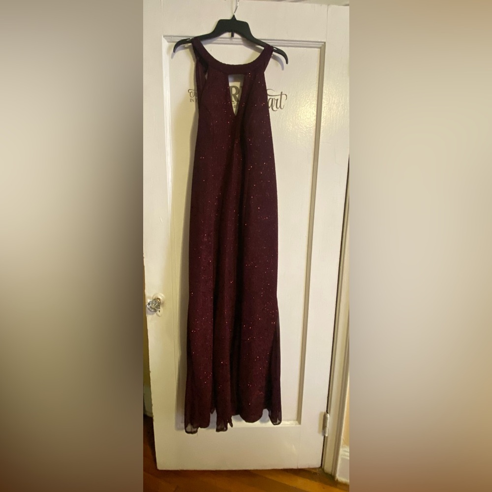 Dressy dress band new back out a little long burgundy